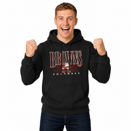 Cleveland Browns NFL Overtime Blueprint Pullover Hoodie Men Women - Black