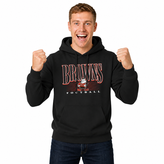 Cleveland Browns NFL Overtime Blueprint Pullover Hoodie Men Women - Black