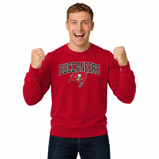Tampa Bay Buccaneers  NFL Home Team Fleece Crewneck Sweatshirt Men Women - Cardinal