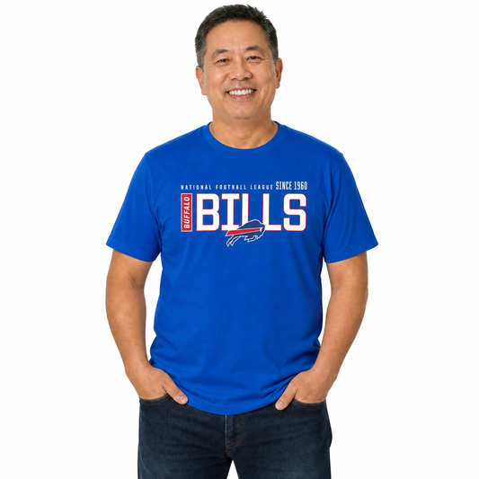Buffalo Bills  NFL Shirt Men Women Unisex Tag-Free Cotton Gameday Tee - Royal
