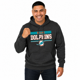 Miami Dolphins Charcoal Gameday Hoodie - Charcoal