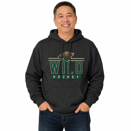 Minnesota Wild Wild Hoodie Sweatshirt for Men and Women - Charcoal