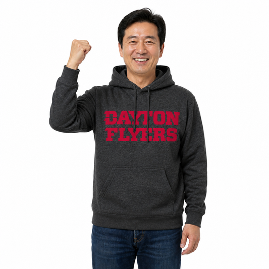 Dayton Flyers NCAA Fan Hoodie Sweatshirt Men Women - Charcoal