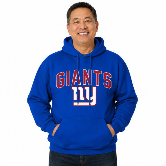 New York Giants NFL Home Team Hoodie Sweatshirt - Royal