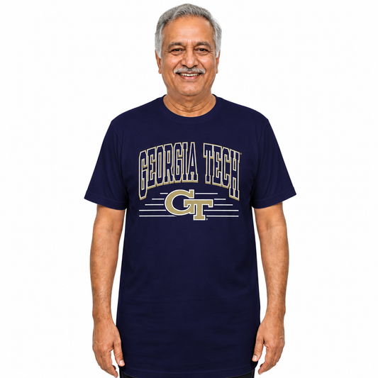 Georgia Tech Yellowjackets Georgia Tech NCAA Overtime Classics Unisex T-Shirt - Navy