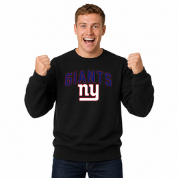 New York Giants NFL Home Team Fleece Crewneck Sweatshirt Men Women - Royal