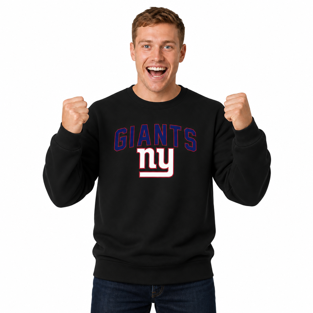 New York Giants NFL Home Team Fleece Crewneck Sweatshirt Men Women - Royal