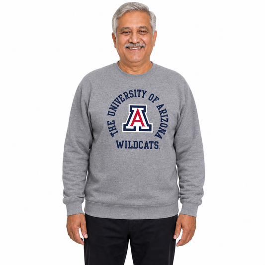 Arizona Wildcats NCAA Team Spirit Crewneck Sweatshirt Men Women - Graphite