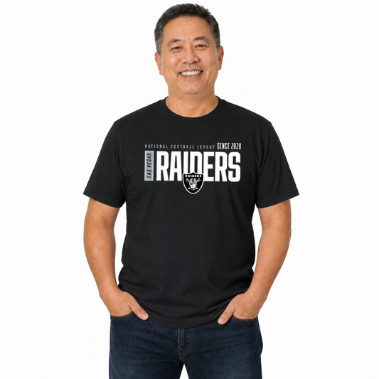 Las Vegas Raiders  NFL Shirt Men Women Unisex Tag-Free Cotton Gameday Tee - Black