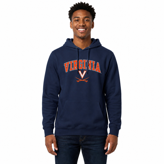 Virginia Cavaliers Arch & Logo Gameday Hoodie - Navy
