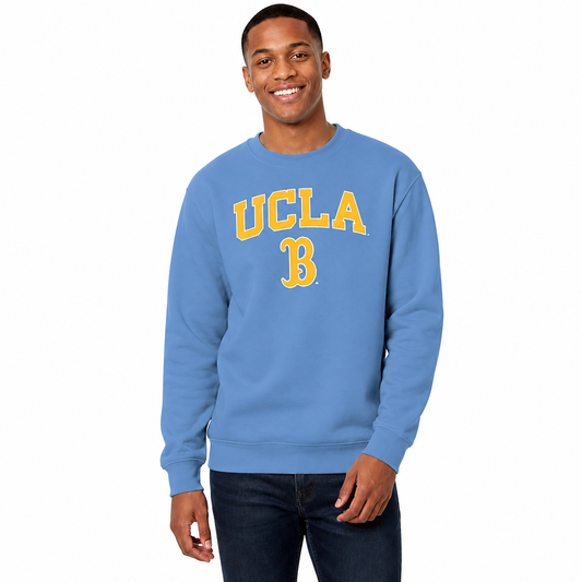 UCLA Bruins Adult Arch & Logo Soft Style Gameday Crewneck Sweatshirt - Light Blue