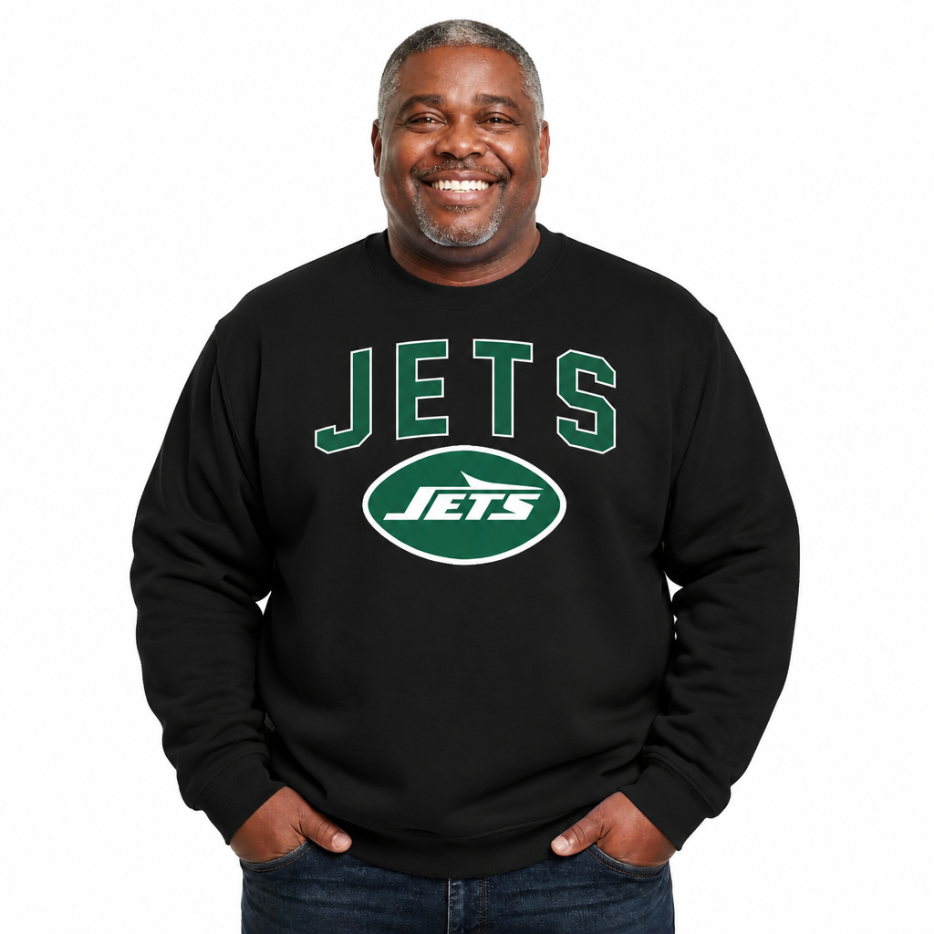 New York Jets NFL Home Team Fleece Crewneck Sweatshirt Men Women - Forest Green