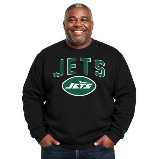 New York Jets NFL Home Team Fleece Crewneck Sweatshirt Men Women - Forest Green