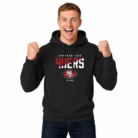 San Francisco 49ers 49ers Hoodie Fleece Sweatshirt for Men and Women - Black