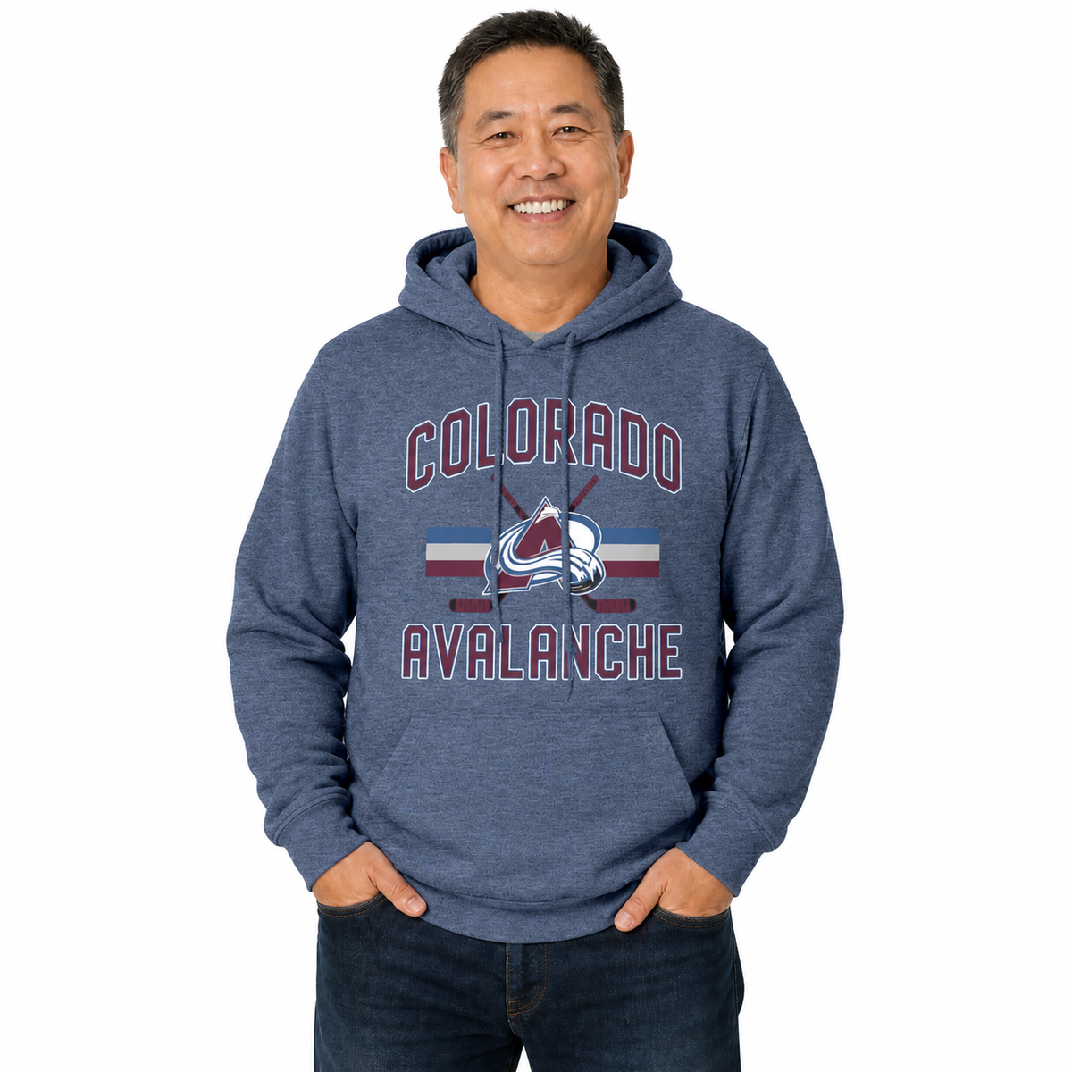 Colorado Avalanche Avalanche Hoodie Fleece Hooded Sweatshirt - Navy