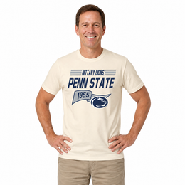 Penn State Nittany Lions Varsity Club Pennant Shirt - Off White