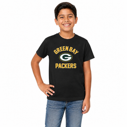 Green Bay Packers Youth NFL Football T-Shirt - Black