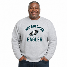 Philadelphia Eagles NFL Crewneck Sweatshirt - Gray
