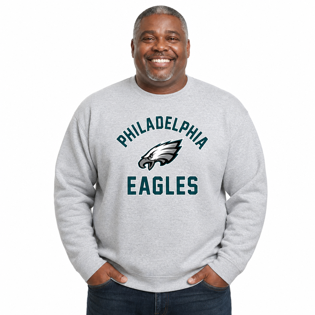 Philadelphia Eagles NFL Crewneck Sweatshirt - Gray