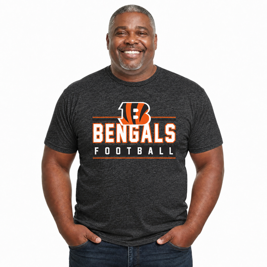 Cincinnati Bengals NFL Adult MVP True Fan T-Shirt - Charcoal