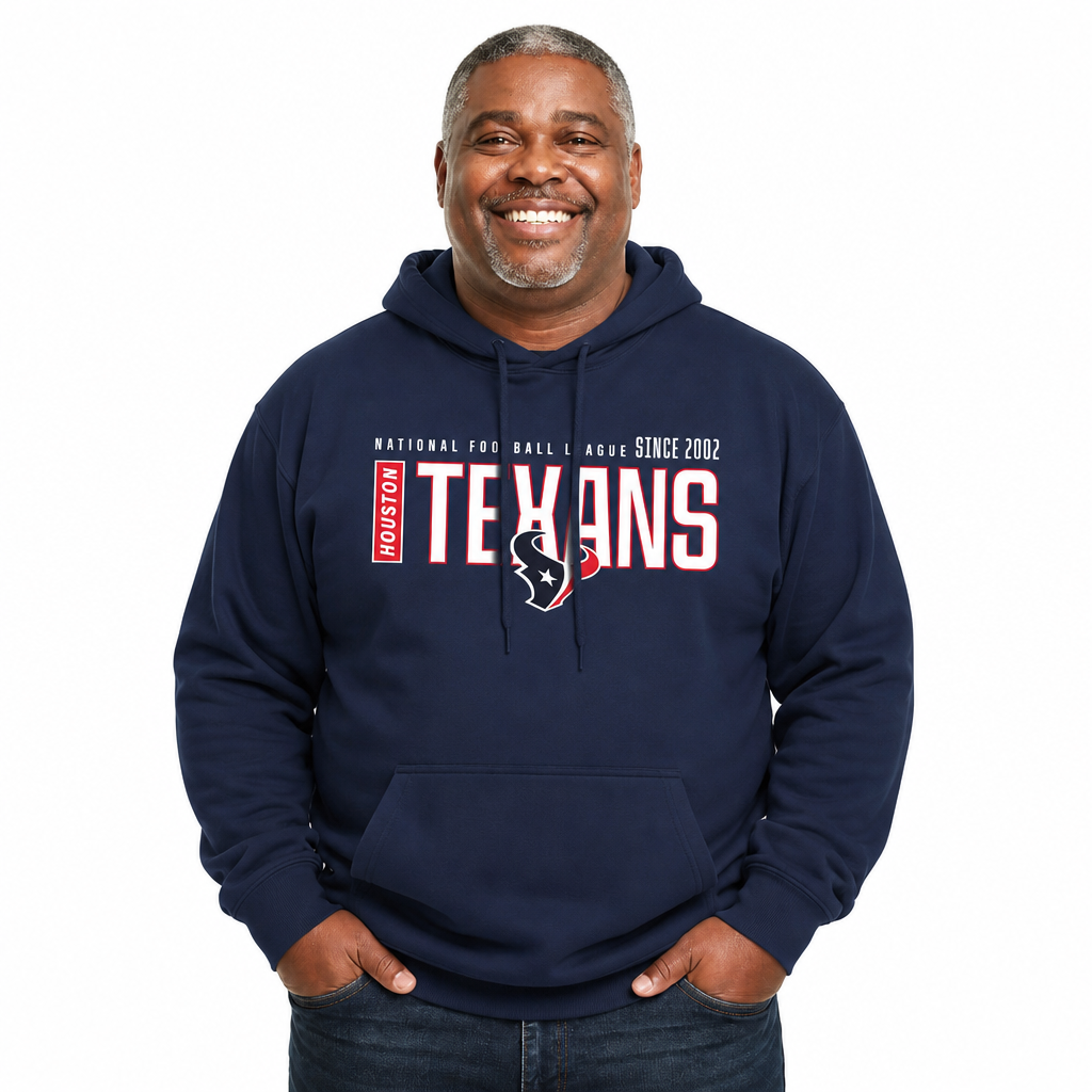 Houston Texans NFL Modern Endzone Fleece Hoodie Navy Sweatshirt - Navy