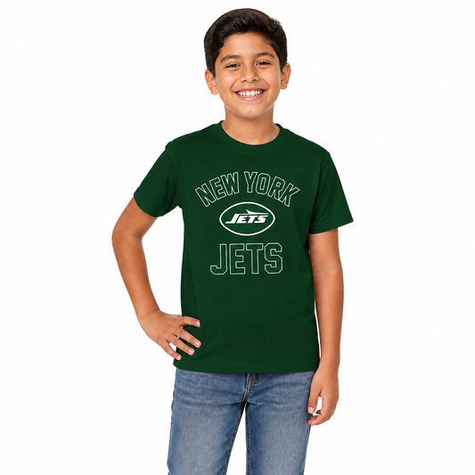 New York Jets  NFL Youth Football Tee Boys Girls Officially Licensed - Forest Green