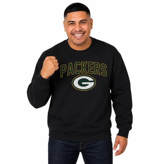 Green Bay Packers NFL Home Team Fleece Crewneck Sweatshirt Men Women - Forest Green