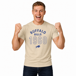 Buffalo Bills Big Date Tag-Less T-Shirt - Natural