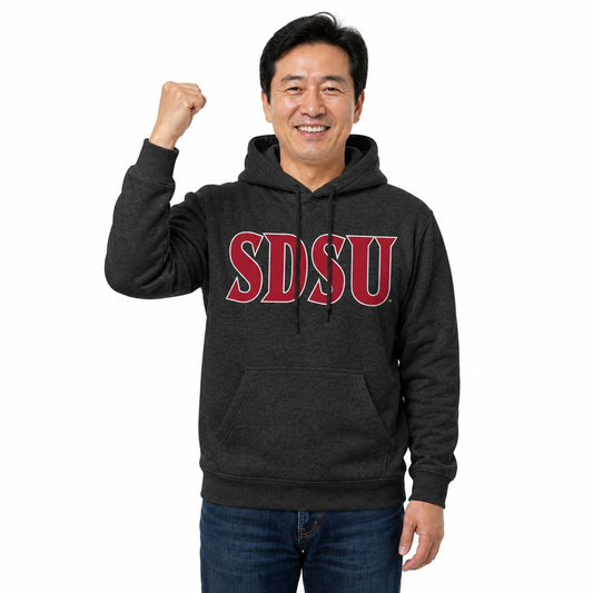 San Diego State Aztecs NCAA Fan Hoodie Sweatshirt Men Women - Charcoal