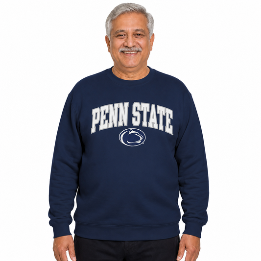 Penn State Nittany Lions NCAA Tackle Twill Crewneck Sweatshirt Men Women - Navy