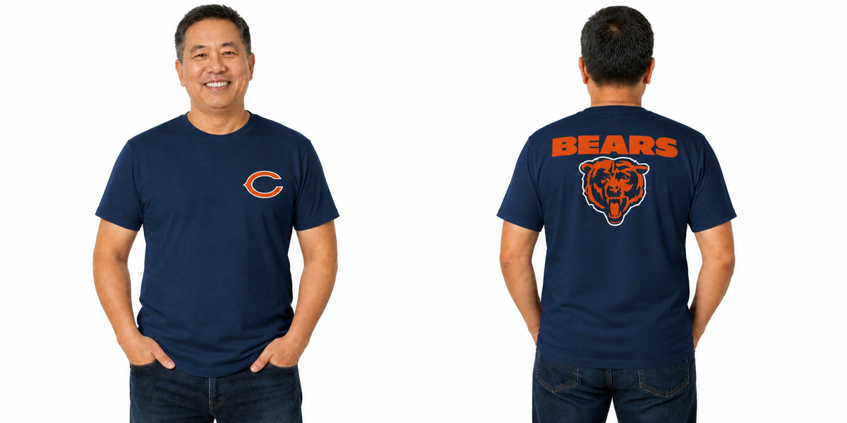 Chicago Bears NFL Final Countdown T-Shirt Men Women - Navy