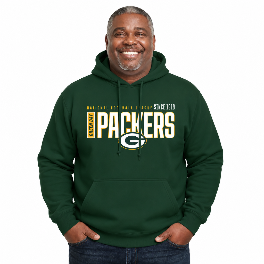 Green Bay Packers NFL Modern Endzone Fleece Hoodie Forest Green Sweatshirt - Forest Green