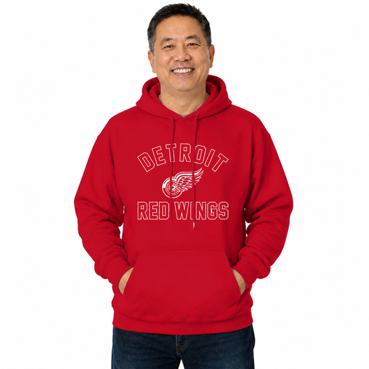 Detroit Red Wings Hoodie Pullover Sweatshirt - Red