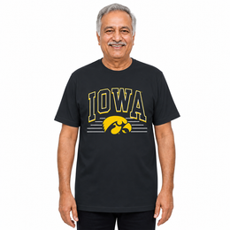 Iowa Hawkeyes  NCAA Overtime Classics Unisex T-Shirt - Black