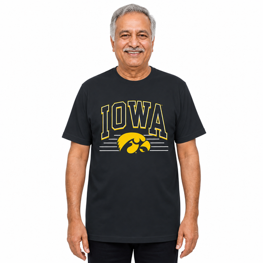 Iowa Hawkeyes  NCAA Overtime Classics Unisex T-Shirt - Black