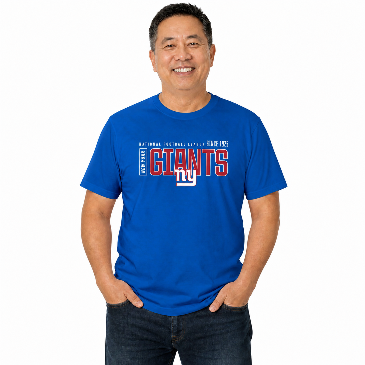 New York Giants  NFL Shirt Men Women Unisex Tag-Free Cotton Gameday Tee - Royal