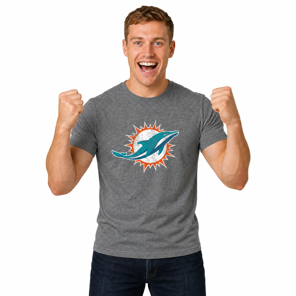 Miami Dolphins NFL Throwback Tee - Team Color