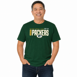 Green Bay Packers  NFL Shirt Men Women Unisex Tag-Free Cotton Gameday Tee - Forest Green