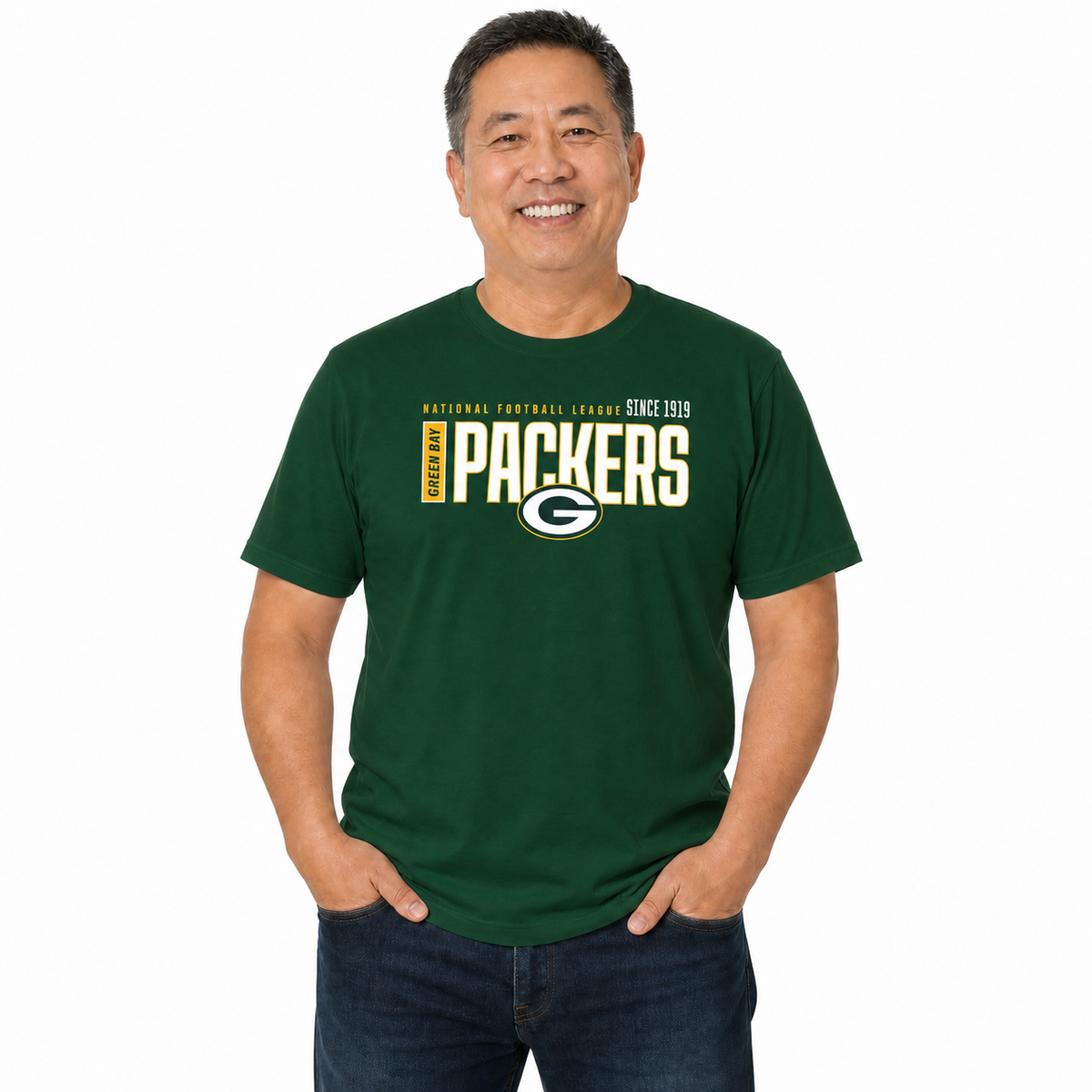 Green Bay Packers  NFL Shirt Men Women Unisex Tag-Free Cotton Gameday Tee - Forest Green