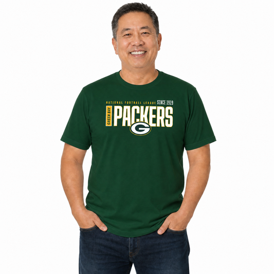 Green Bay Packers  NFL Shirt Men Women Unisex Tag-Free Cotton Gameday Tee - Forest Green