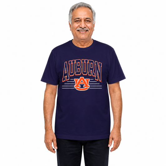 Auburn Tigers  NCAA Overtime Classics Unisex T-Shirt - Navy