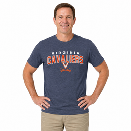 Virginia Cavaliers T-Shirt Heathered for Men and Women - Navy Heather