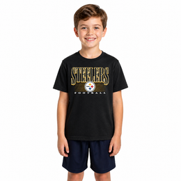 Pittsburgh Steelers NFL Youth Overtime T-Shirt - Black