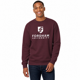 Fordham Rams Campus Colors Adult Arch & Logo Soft Style Gameday Crewneck Sweatshirt  - Maroon