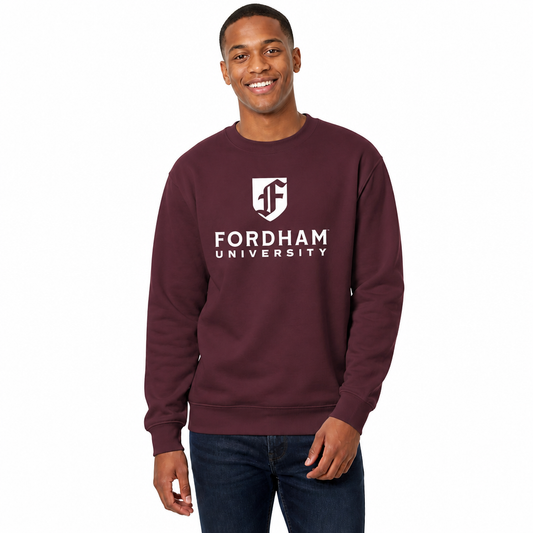 Fordham Rams Campus Colors Adult Arch & Logo Soft Style Gameday Crewneck Sweatshirt  - Maroon