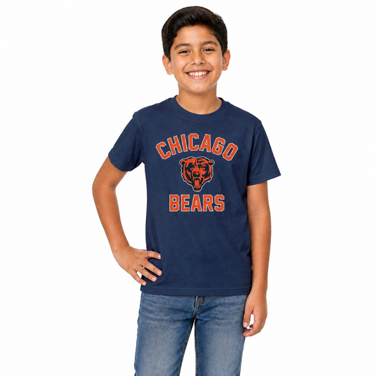 Chicago Bears Youth NFL Football T-Shirt - Navy