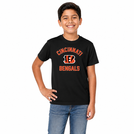 Cincinnati Bengals Youth NFL Football T-Shirt - Black