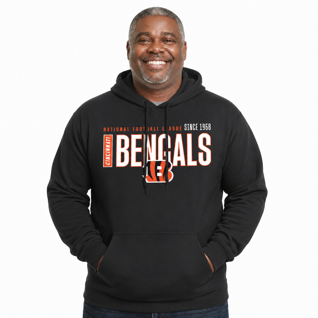 Cincinnati Bengals NFL Modern Endzone Fleece Hoodie Black Sweatshirt - Black