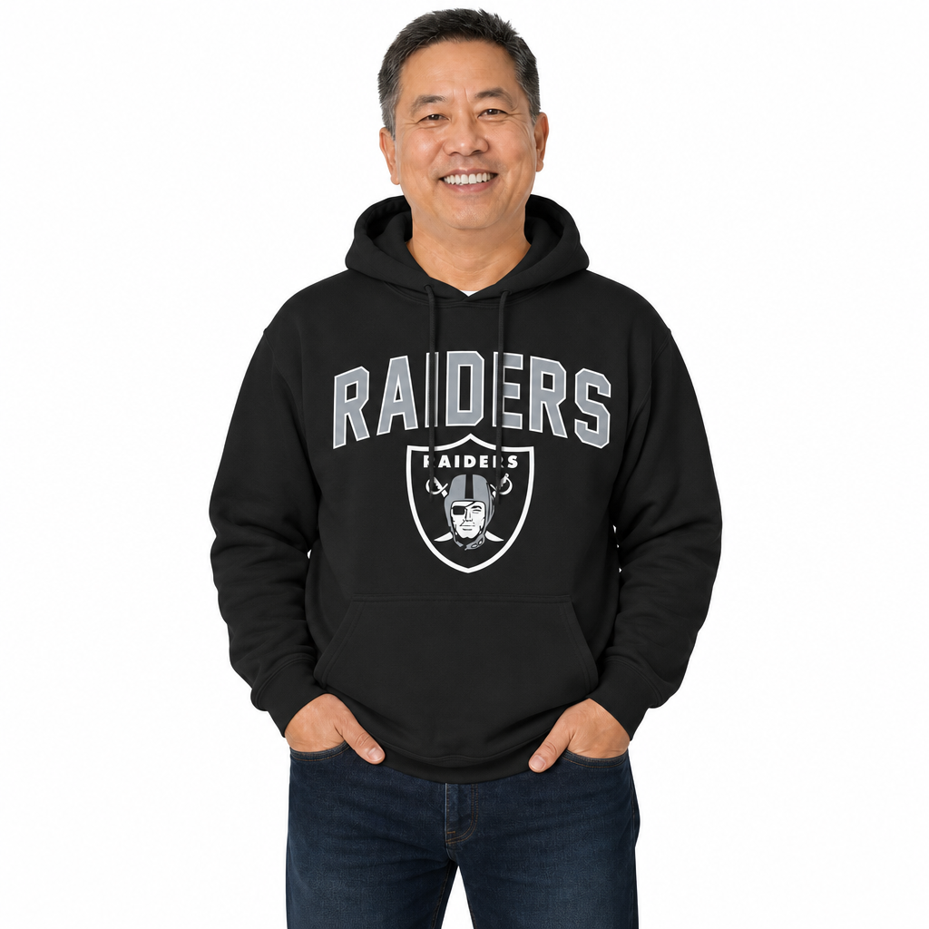 Las Vegas Raiders NFL Home Team Hoodie Sweatshirt - Black