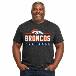 Denver Broncos NFL Adult MVP True Fan T-Shirt - Charcoal